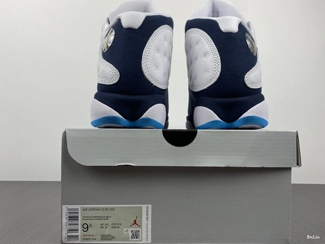 Bmlin Shoes Neat 13 Powder Retro 4176 Jordan Obsidian White Blue 414571- 1026